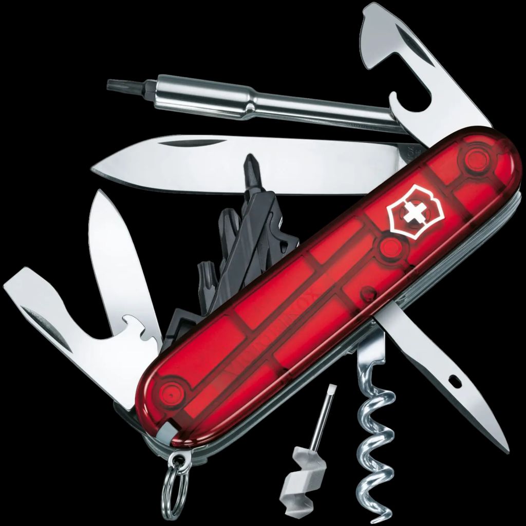 Victorinox CyberTool S Red Transparent Blades