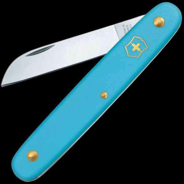 Victorinox Floral Knife, 100 mm, Light Blue, Straight Blade