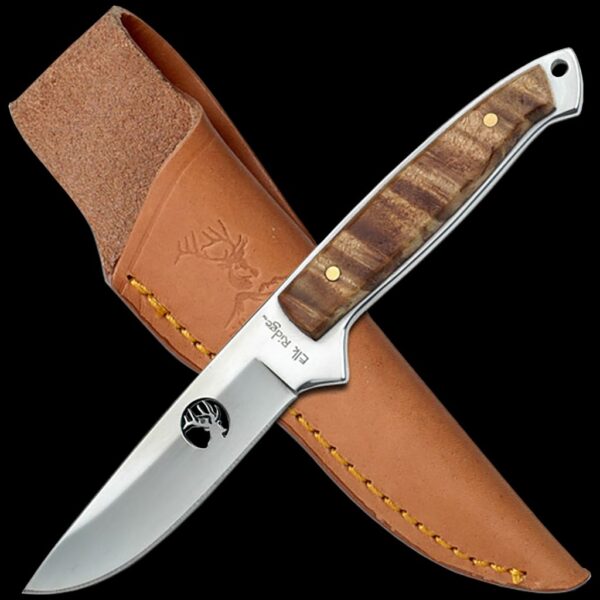Elk Ridge Maple Burl Fixed Blade Knife