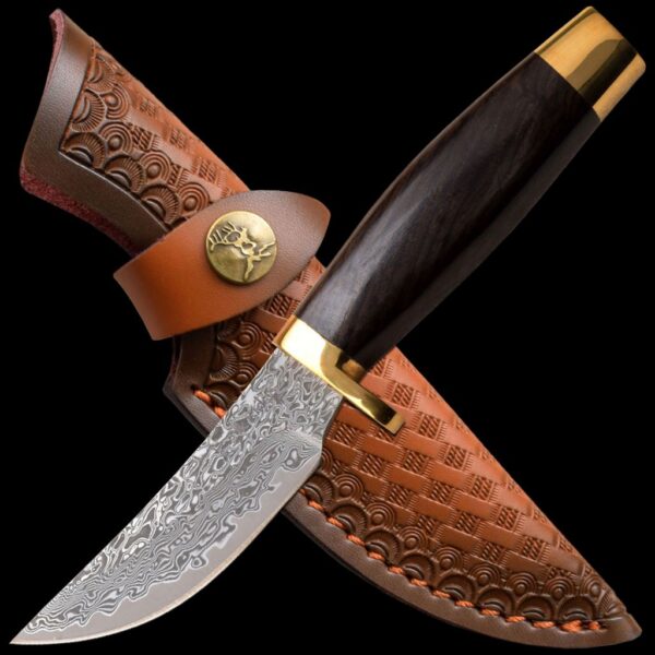 Elk Ridge Damascus Fixed Blade Knife