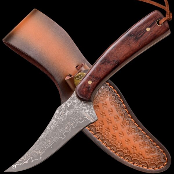 Elk Ridge Damascus Fixed Blade Knife