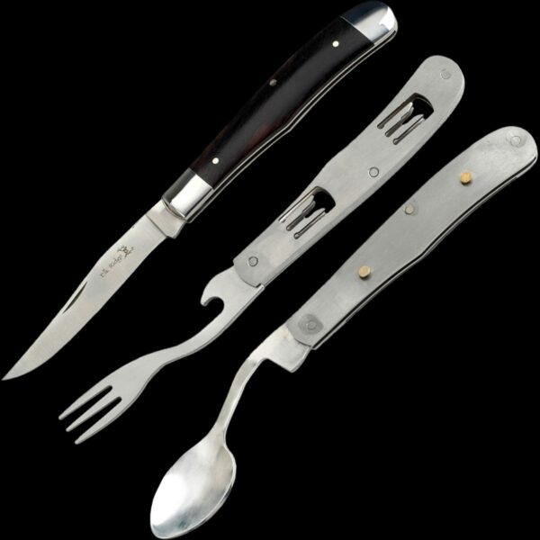 Elk Ridge Manual Folding Knife Fork and Spoon Tool - Image 3