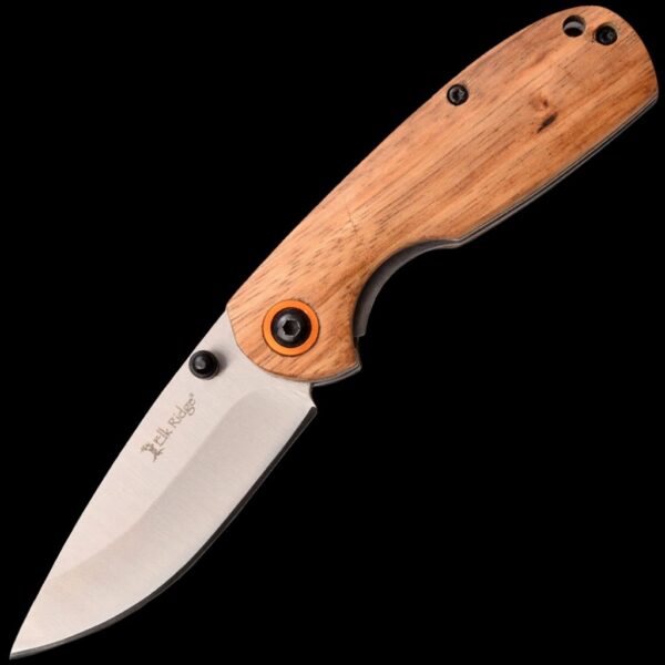Elk Ridge Zebra Wood Folding Knife