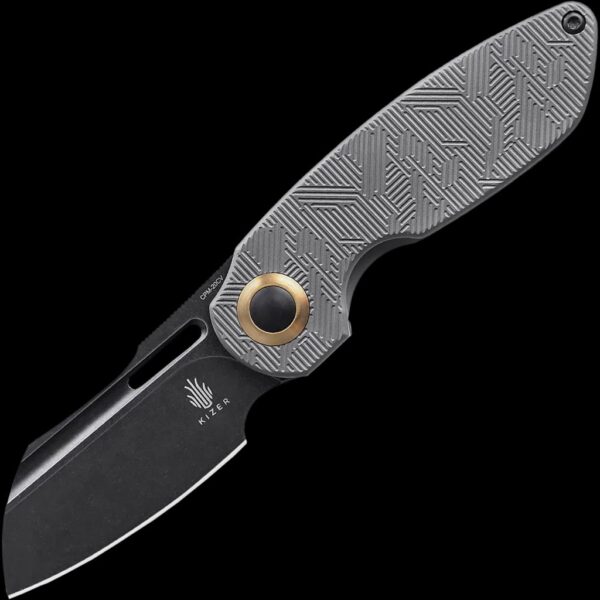 Kizer October Black Stonewashed Folding Knife
