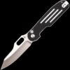 Kizer Cormorant Black/White G-10 Line Pattern