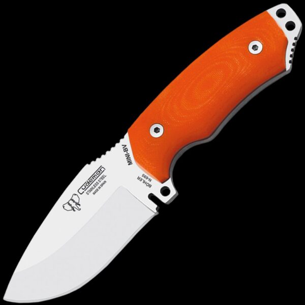 Cudeman Mini Green Beret G10 Orange (Kydex Sheath)