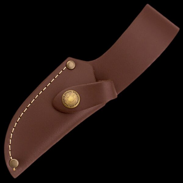 Cudeman Pakkawood Handle Skinner with Leather Sheath - Image 2
