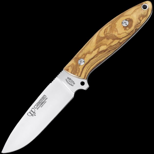 Cudeman Suther Olive Wood Fixed Blade Knife