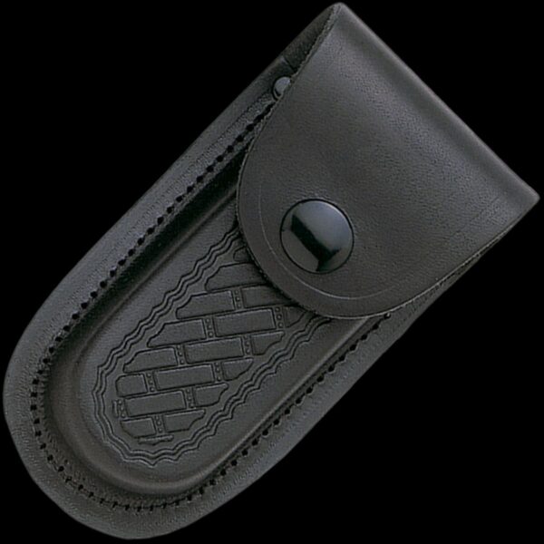 Cudeman Pakkawood Pocket Knife Leather Pouch - Image 2
