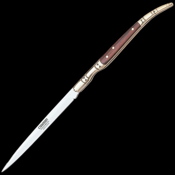 Cudeman Large Pakkawood Stiletto Pocket Knife