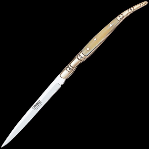 Cudeman Medium Bull Horn Stiletto Pocket Knife