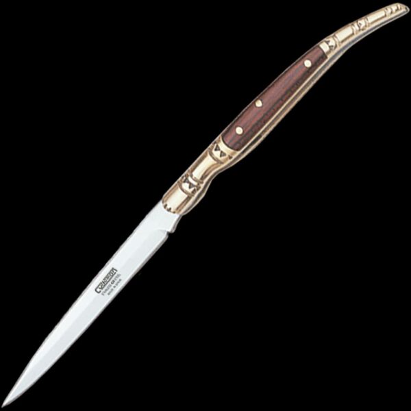 Cudeman Small Pakkawood Stiletto Pocket Knife