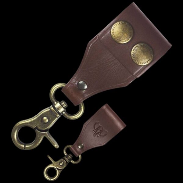 Cudeman Brown Leather Key Chain
