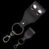 Cudeman Black Leather Key Chain