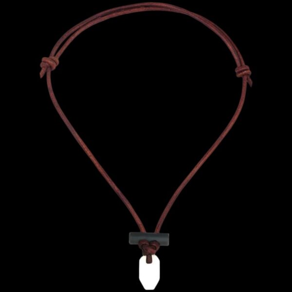 Wazoo Survival Gear Bushcraft Necklace - White/Brown