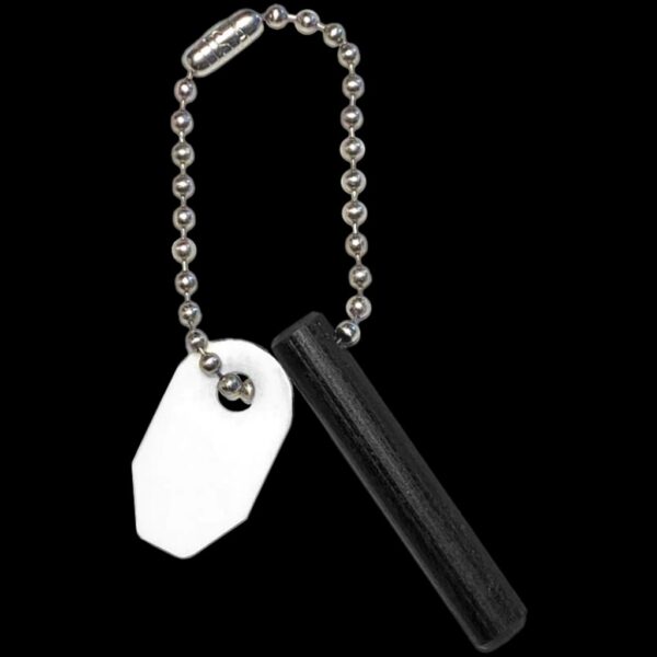 Wazoo Survival Gear Fire Starter Keychain - Ceramic Scraper