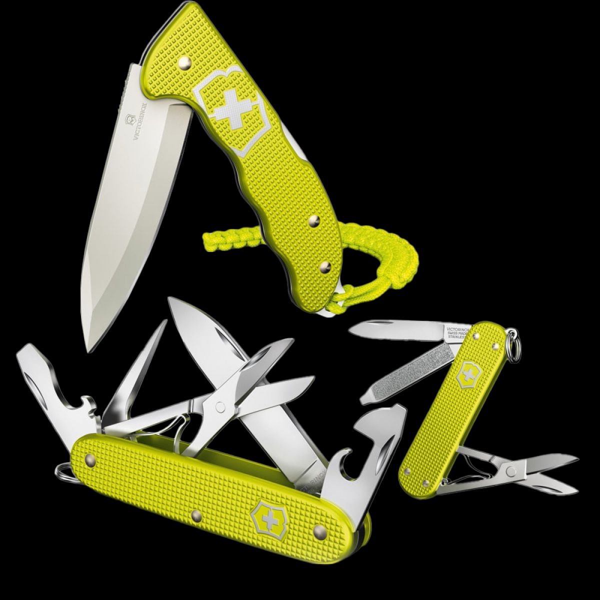 Victorinox Classic SD Alox Limited Edition 2023 Electric Yellow Blades