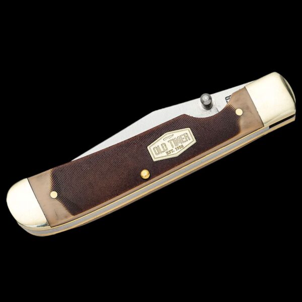 Old Timer Liner Lock, Trapper Clip Folder - Image 3