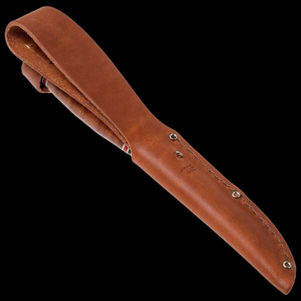 KA-BAR Little Finn-Stacked Leather Handle, Leather Sheath - Image 7