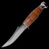 KA-BAR Skinner-Stacked Leather Handle, Leather Sheath