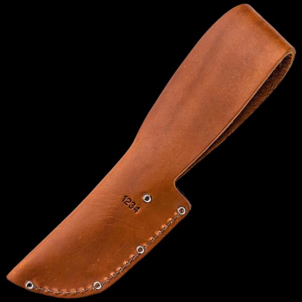 KA-BAR Game Hook-Stacked Leather Handle, Leather Sheath - Image 4