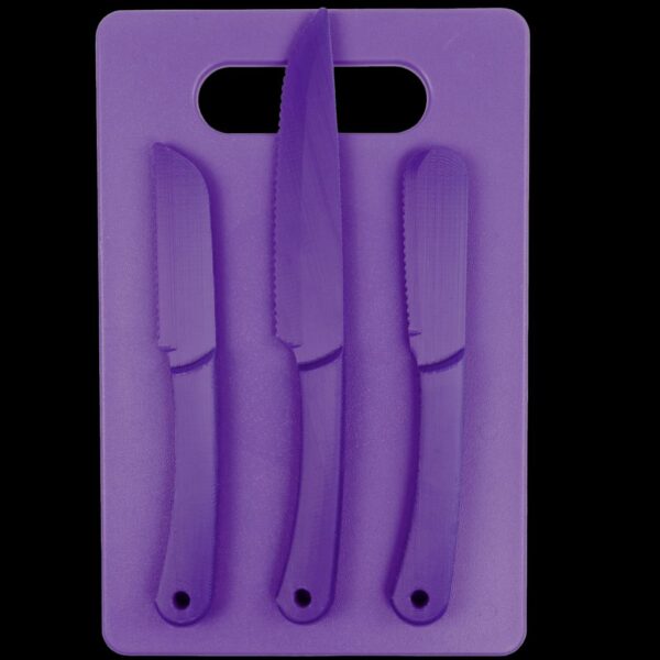 Ontario Knife Company Chromatics 4 pc Cutlery Set - Purple