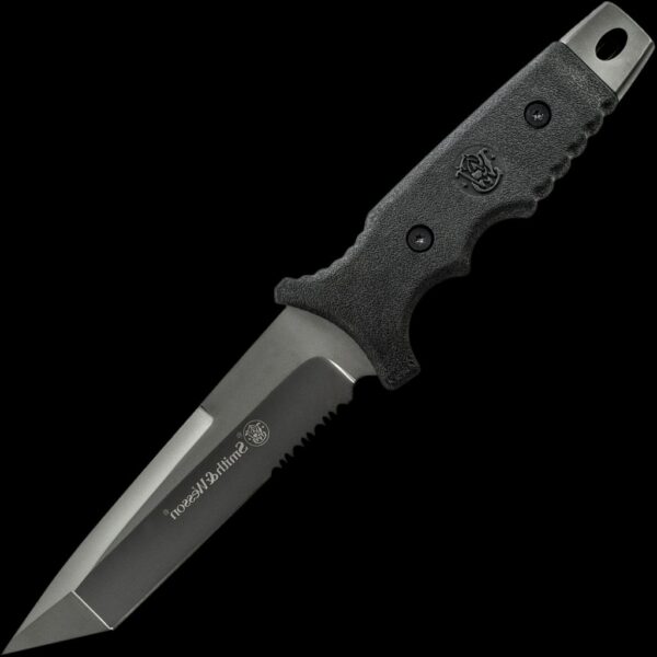 Smith & Wesson SW7S Fixed Blade Tanto - Serrated