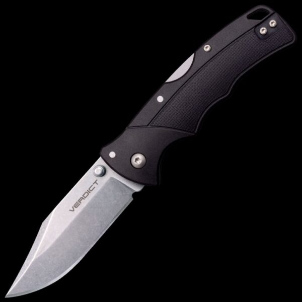 Cold Steel Verdict 4116SS Clip Point Stonewash Finish Black GFN Handle