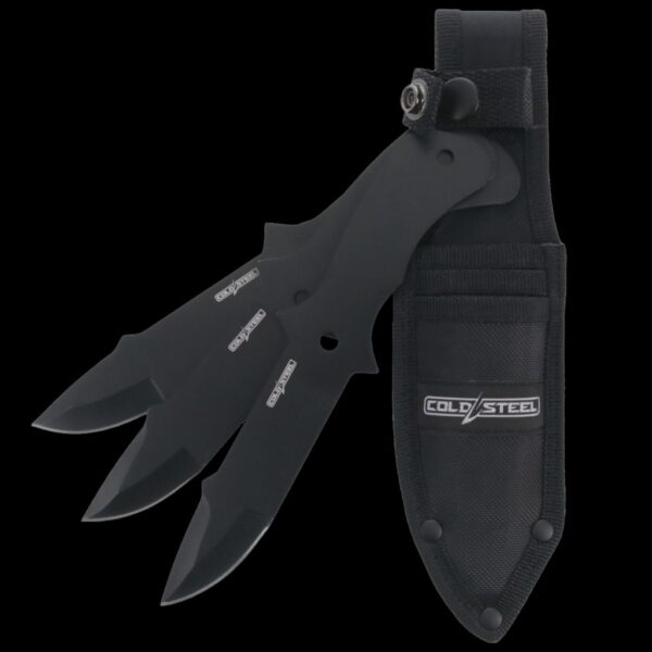 Cold Steel THROWING KNIVES / 8" OVERALL / CLIP POINT BLACK (3 PACK)