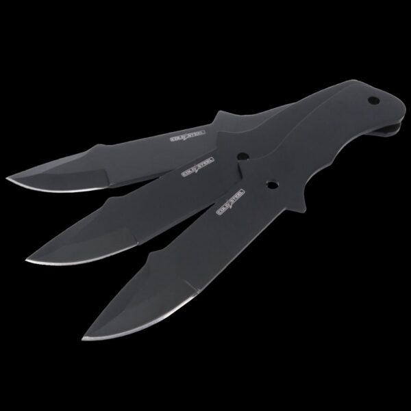 Cold Steel THROWING KNIVES / 8" OVERALL / CLIP POINT BLACK (3 PACK) - Image 2