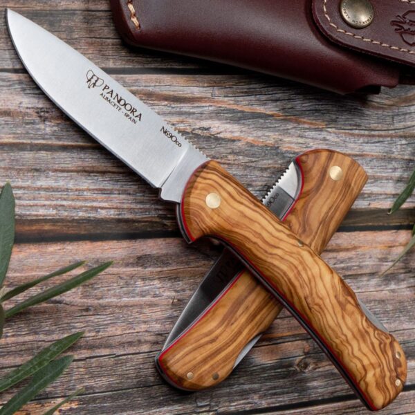 Cudeman Pandora Olive Wood with sheath - Image 2