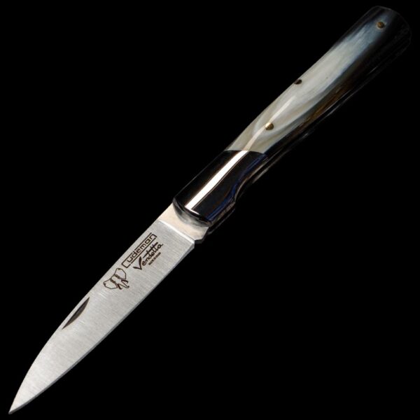 Cudeman 3.5" Bull Horn Pocket Knife with Sheath