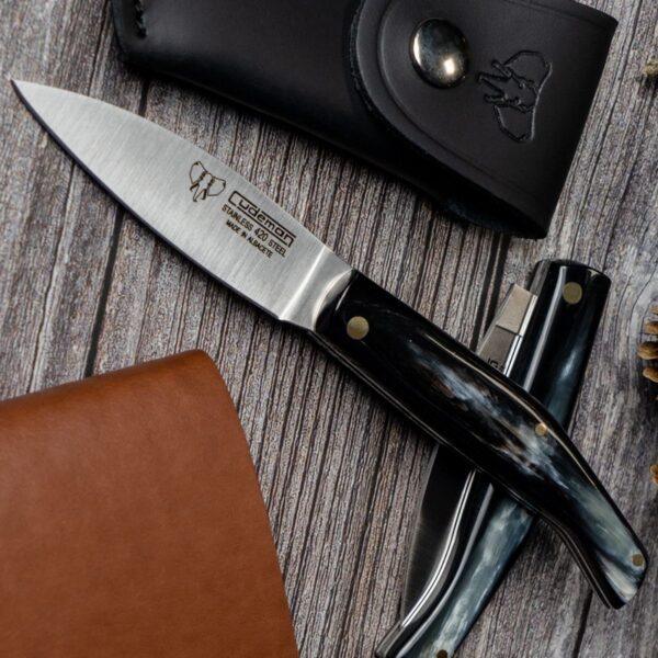 Cudeman 444-AF Drop Point Folding Knife with Sheath - Image 2