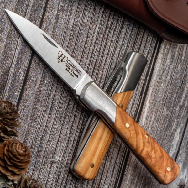 Cudeman Mini Vendetta 1 Olive Wood w/Sheath - Image 2