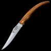 Cudeman Olive Wood Pocket Knife w/Sheath