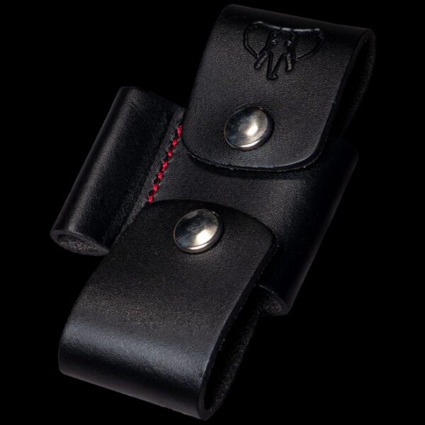 Cudeman Small Leather Adapter Loop - Red Stitching