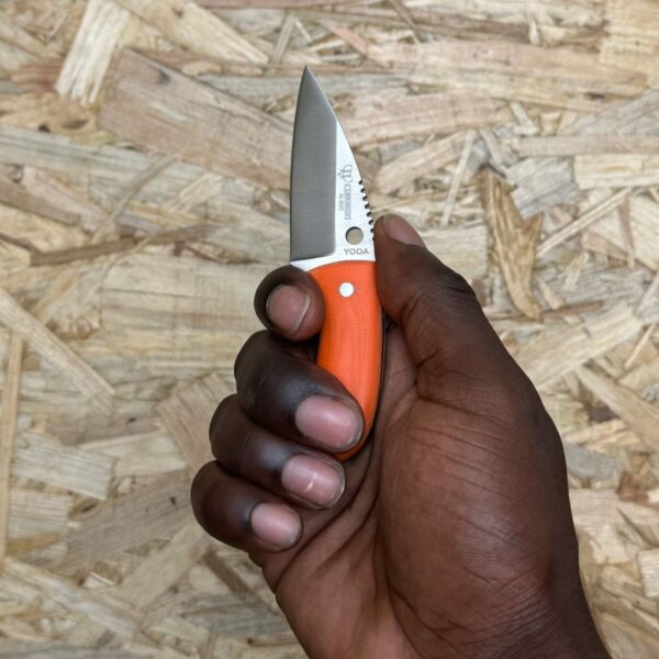 Cudeman 200-J-K Yoda Orange w/ Kydex Sheath - Image 2