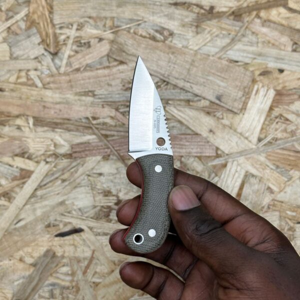 Cudeman 200-F-K Yoda Green Micarta w/ Kydex Sheath - Image 2