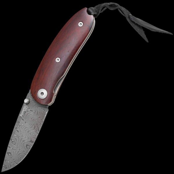 lionSTEEL Mini Damascus Heinsgringla Santos wood handle, wood box