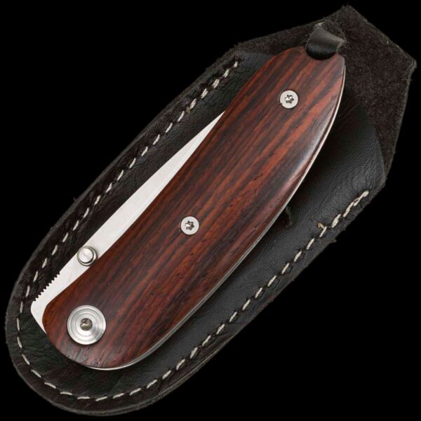 lionSTEEL MINI full Santos wood handle, D2 blade, with sheath - Image 2