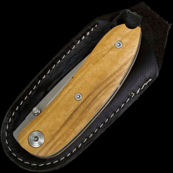 lionSTEEL MINI full Olive wood handle, D2 blade, with sheath - Image 2