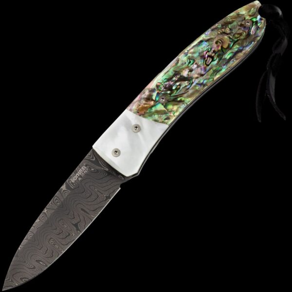 lionSTEEL Opera Damascus Heinsgringla Mother of Pearl Handle, wood box