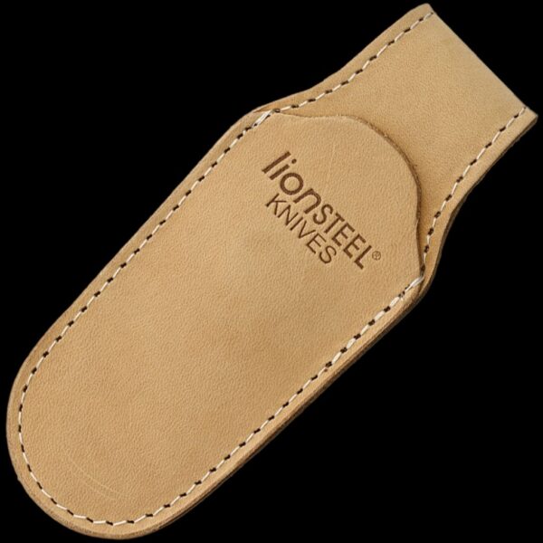 lionSTEEL Leather vertical sheath with MAGNET - SAND Color