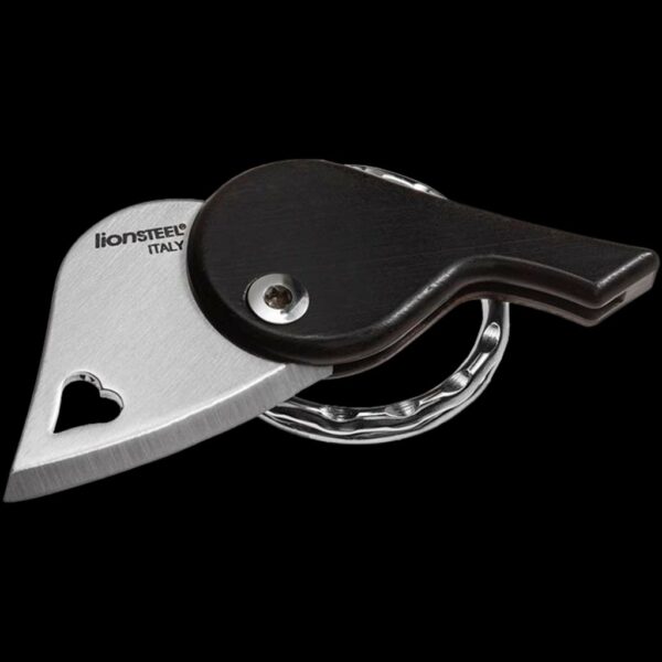 lionSTEEL LionBeat Heart Pendant Blade - Ebony Wood