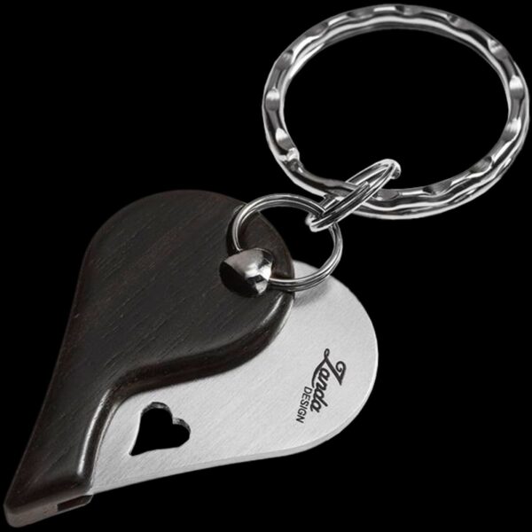 lionSTEEL LionBeat Heart Pendant Blade - Ebony Wood - Image 2