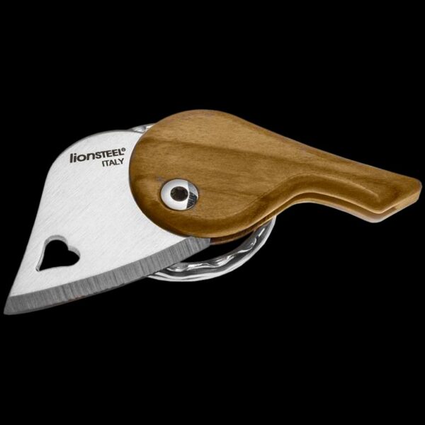 lionSTEEL LionBeat Heart Pendant Blade - Olive Wood