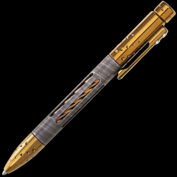 lionSTEEL Nyala Pen - Twist Damascus / Bronze