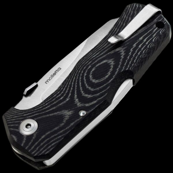 lionSTEEL TM1 Micarta - Black / Silver - Image 2