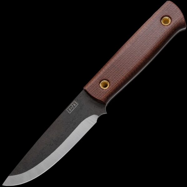 ZA-PAS Biwi 10, Brown Micarta Handle & Leather Sheath