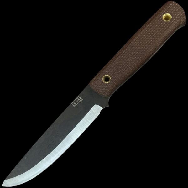 ZA-PAS Biwi 12, Brown Micarta Handle & Leather Sheath